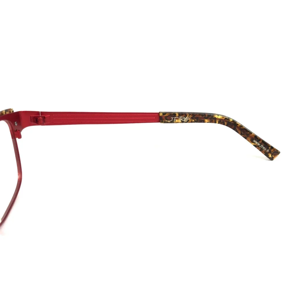 J.F. Rey Eyeglasses Frames JF2554 3095 Matte Red Brown Tortoise 54-15-136